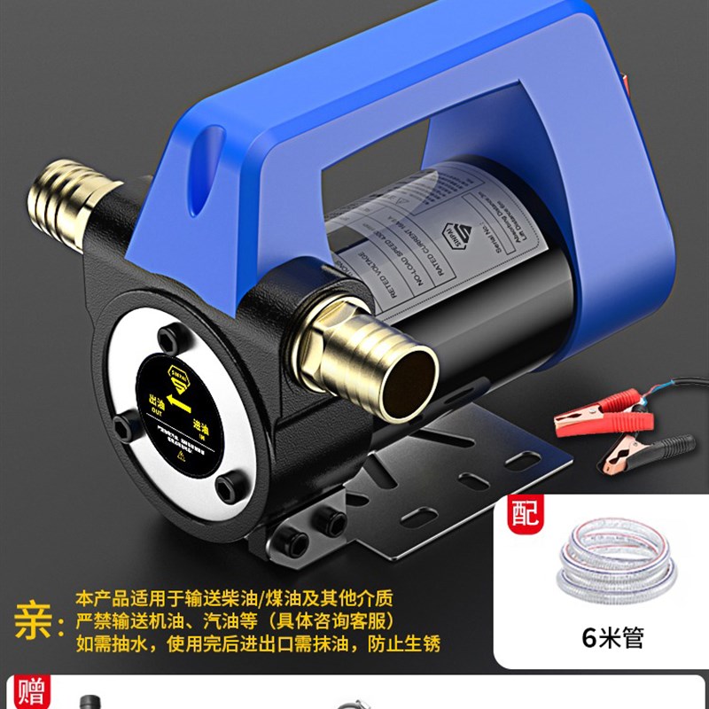 极速爆品电动抽油泵12V2s4V通用220V正反转抽油神器柴油抽油机加