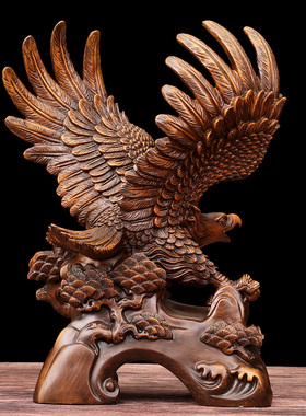 极速鹏程万里老鹰k摆件招财雄鹰客厅玄关公司店铺大展宏图开业乔