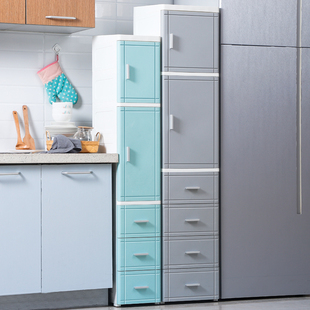 极速25 化妆G室收纳柜卧室床头整理柜厨房置 35cm夹缝收纳柜抽屉式