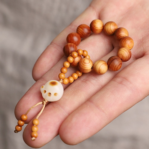 极速炭烧菩提猫爪指尖绕指柔崖柏小手捻橄榄核文玩V小手串念珠可