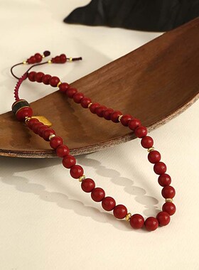 极速布达拉d宫香灰珠多圈手串可调节小众简约复古手绳送女友生日