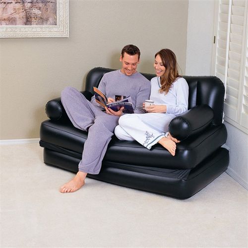 极速Bestway75054沙发家用双人充气沙发S床沙发榻榻米折叠床