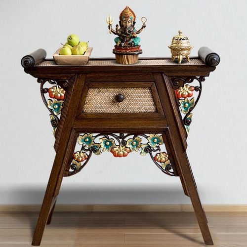 极速异丽仿古实木中式供奉桌香案条案简约现代佛T台供桌供台佛龛