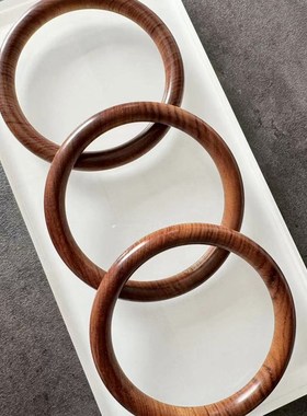 极速花梨木手i镯 女款圆条木质坠子 美人条女款手镯子