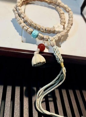 极速百香籽双圈两圈女款手链 搭配黄杨木K梅花莲蓬 女款百香籽手