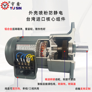 交 極速廠促非標(biāo)定做斜齒輪減速電t機(jī)GH45750200S三相減速馬達(dá)臥式