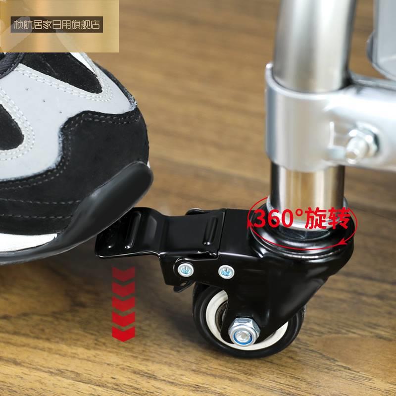 极速酒店万向轮不锈钢拖把架保洁B清洁工具置物架公司可移动拖把