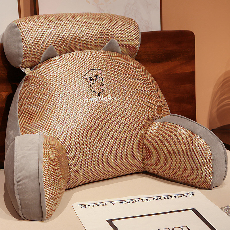 极速凉席床头软包靠垫抱枕u床上沙发客厅靠背垫宿舍学生护腰靠枕