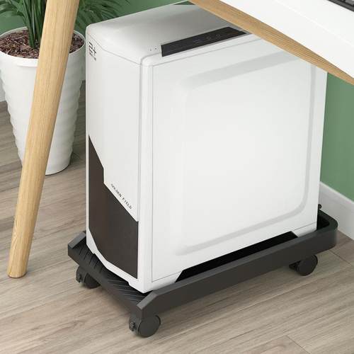 极速台式主机f托架海景房大号电脑机箱底座置物架双层可移动托盘