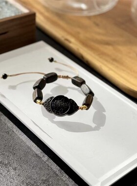 极速越南沉香达拉干随形r搭配沉香扎基拉姆手牌女款女款手链 小众