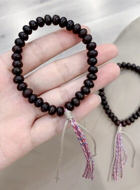 极速紫金钵盂金饭碗单圈女款手链 素圈紫金钵O盂手串文玩 文玩盘