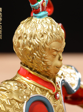 极速齐天大圣斗战圣佛孙悟空摆件家居玄关客厅装饰V摆件创意全铜