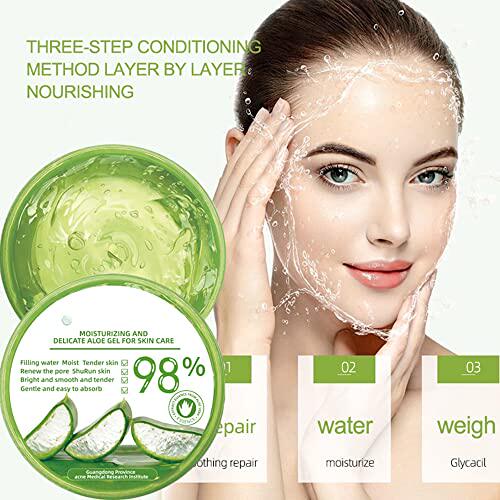 新品Aloe Vera Gel Soothing MoistCure 98% Aloe Vera Gel Face