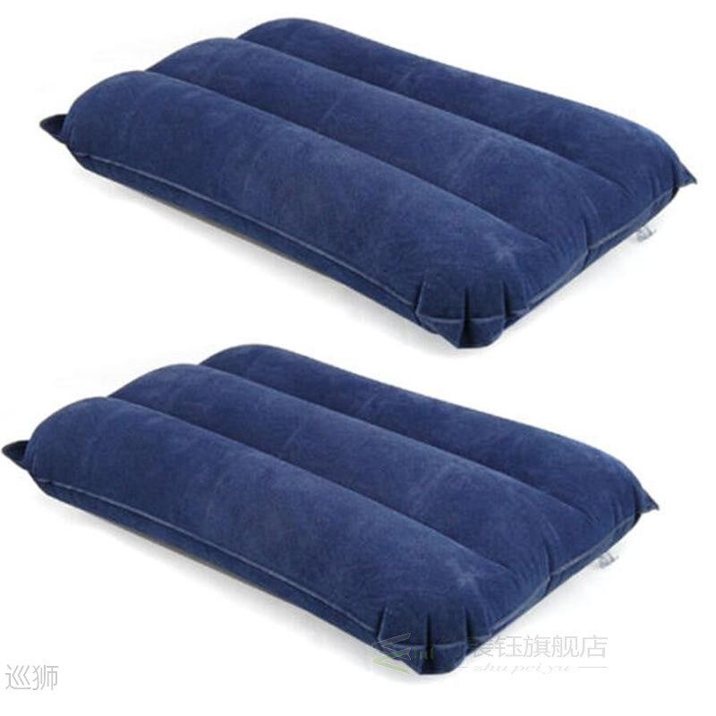 新品Outdoor Foldable Inflatable PillowI Travel Sleep Air Blu
