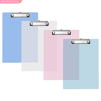 极速1Pcs A4 Transparent Clipboard Writing Pad FileV Folders