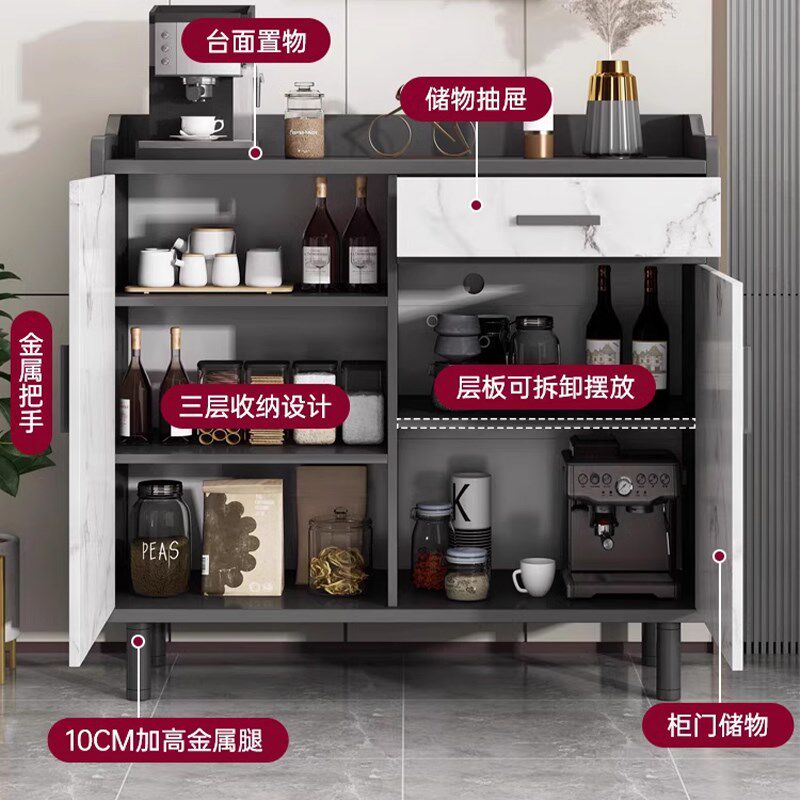 新品茶水柜客厅置物柜家用靠墙边柜包厢备餐N柜餐边柜子储物柜收