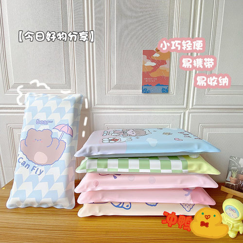 新品可爱卡通注水l冰枕学生夏季午睡水枕头儿童夏天降温冰袋加厚