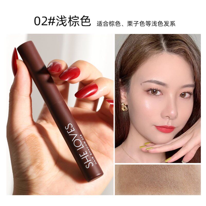 新品李佳b琪发际线修容粉防汗防水填充神器高额头饱满发髻线阴影