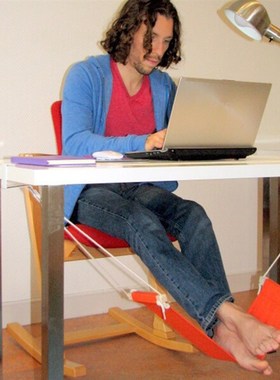 极速Foot-Rest Foot-Hammock Under-Desk RelNaxing Adjustable