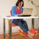 Rest Desk Foot 极速Foot Hammock Under RelNaxing Adjustable