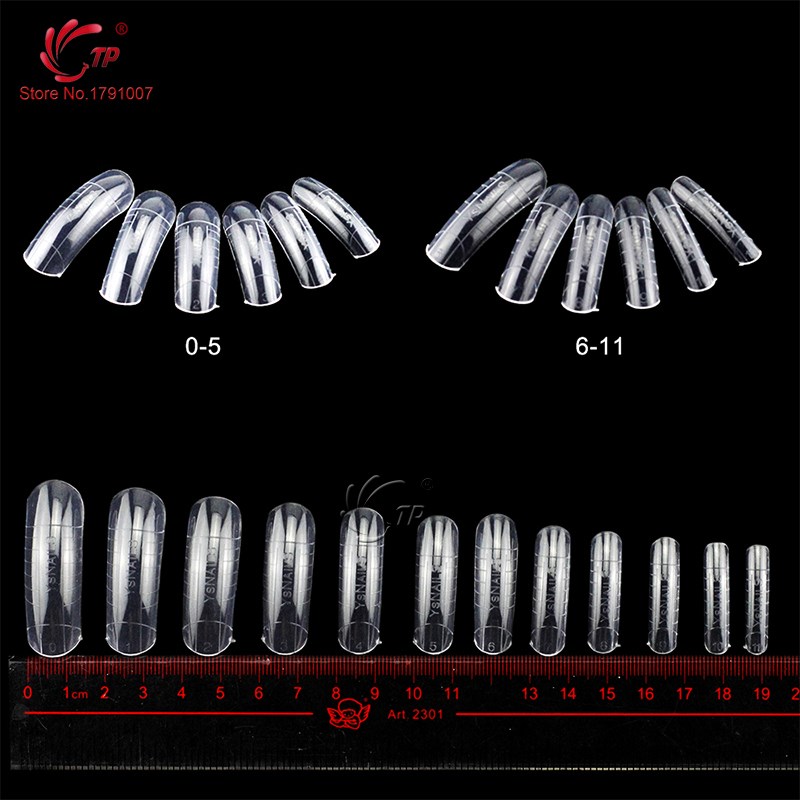 极速TPa 120pcs/Box Nail Art Fake Nails Tips Nail gel Molds D