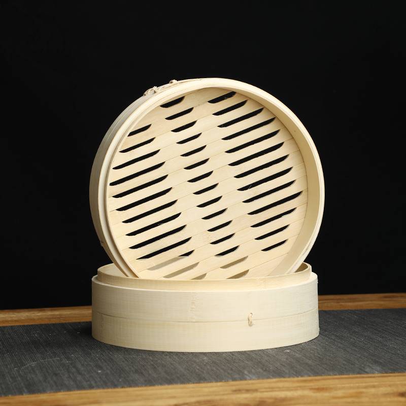 极速手工竹编家用竹蒸笼竹制小蒸笼小笼包水饺蒸包子宠Z屉糕点蒸