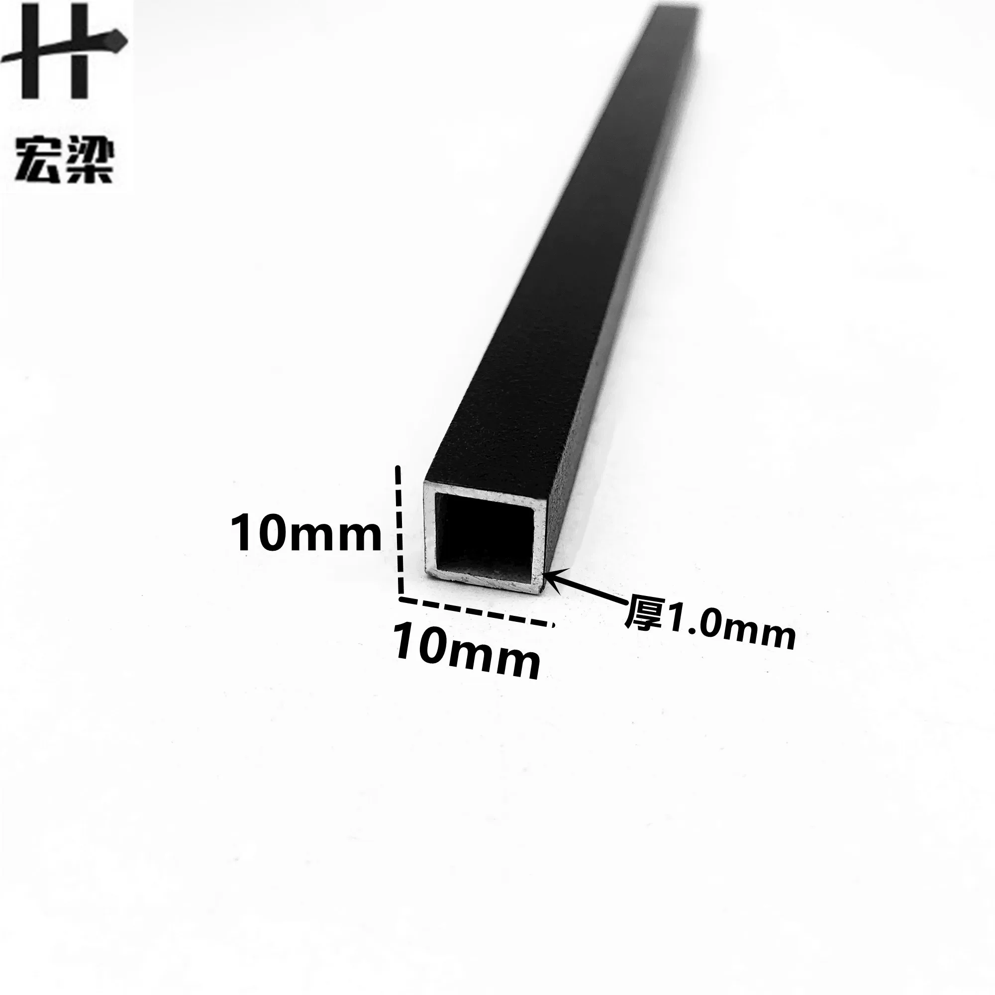 黑色烤漆铝合金方管10*10矩形扁方通支架装饰型材上海制