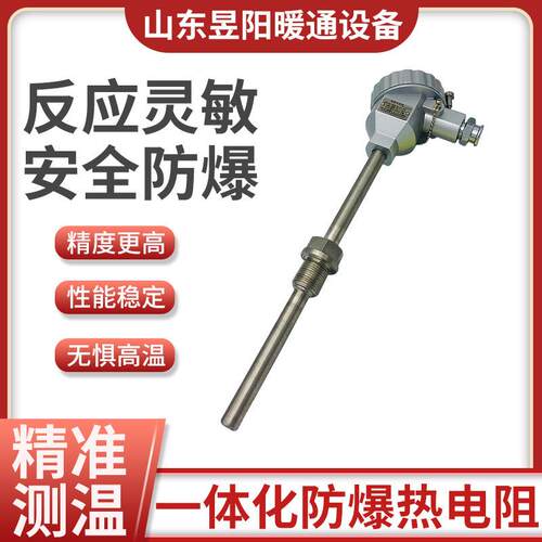 WZP-240防爆热电阻 一体式PT100温度传感器变送器 K型防爆热电偶