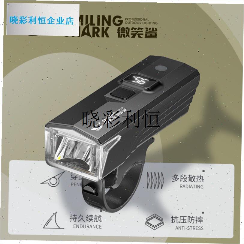 超亮ABS自行车灯智能光控夜骑车前灯LPED泛光山地车骑行装l