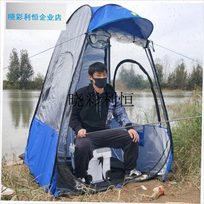 冬季单双人钓鱼帐篷专用冰钓防寒自动摆摊Z小帐篷雨棚l