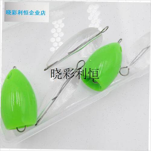 游魂双钩瓜子亮片3.5/5/7克缓沉助投器溪流白条W马口飞蝇钓组l