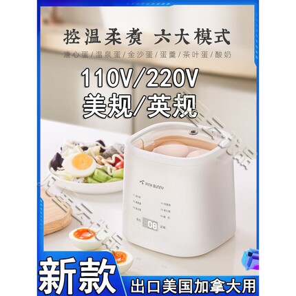110v出口小家电煮蛋器蒸蛋器美国加拿大自动断电多功能定时温泉蛋