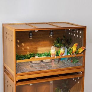 带抽屉饲养箱鹦鹉芦丁鸡保暖鸟笼温控保温育雏箱宠物仓鼠家用箱