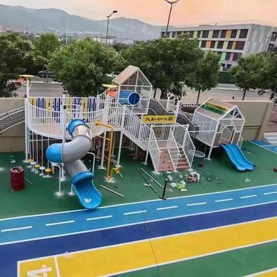 幼儿园木质组合滑梯廊架廊桥连廊幼儿园改造操场户外儿童大型玩具