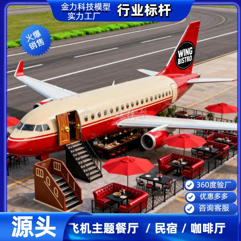 户外一比一大型航空模拟舱仿真飞机餐厅客机咖啡厅飞机模型厂家