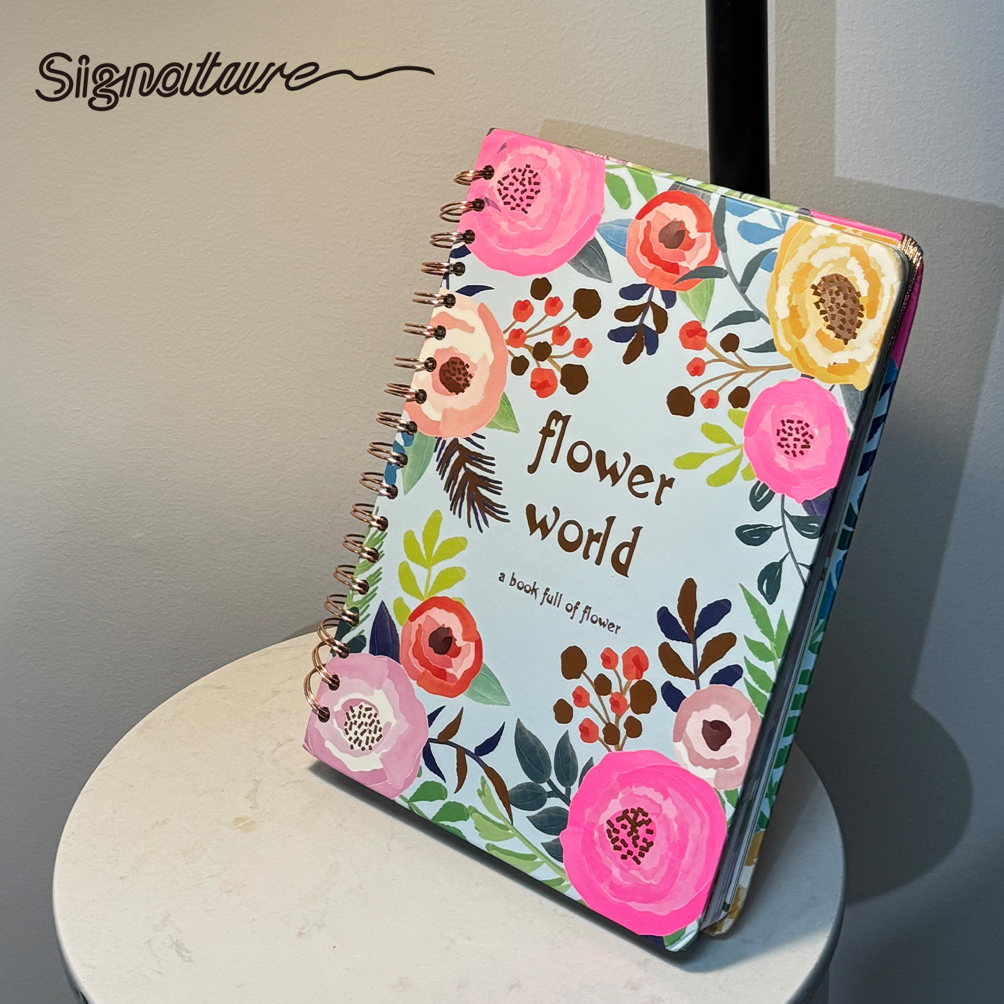 signature笔记本线圈横线本高颜值空白本日程日记本手账本120克纸