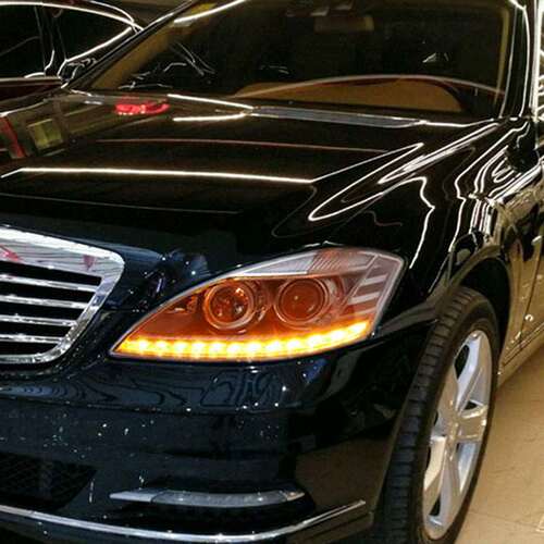 适配奔驰S级W221老改新前大灯S350头灯S400低升高S500 S550 S450