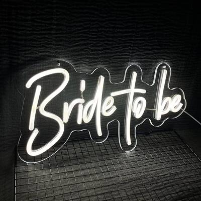 Bride to be霓虹灯发光字招牌婚礼活动英文字母装饰灯外贸灯