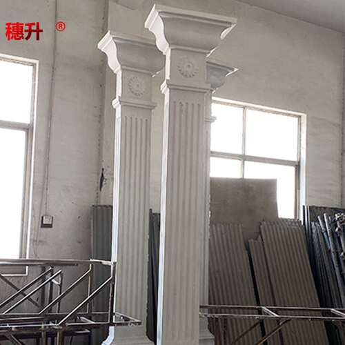 实力供应GRG方形罗马柱来图来样加工异型雕花圆形罗马柱