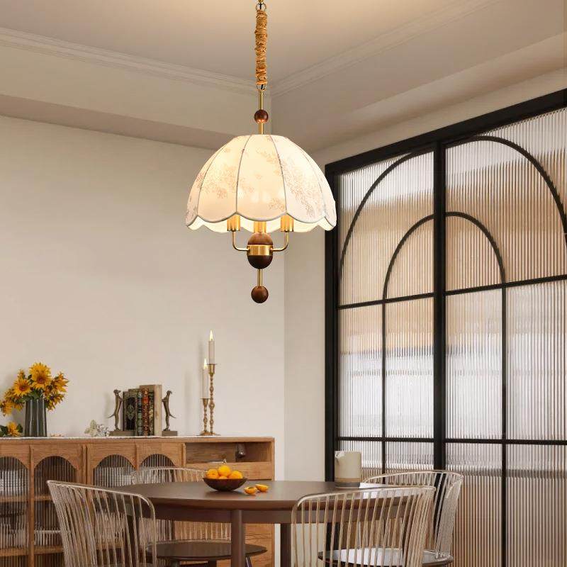 中古奶油风吊灯法式餐厅客厅卧室吊灯日式北欧创意高级感花瓣灯,电子元器件市场,集成电路（IC）,淘宝优惠券,粉丝福利购,淘宝优惠卷