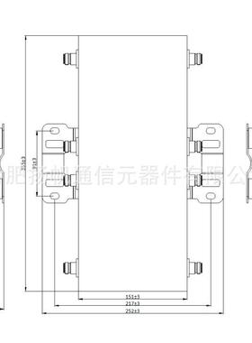 1790-1800MHz 200W -140/-155dBc 电力通信4通道滤波器 N母接头