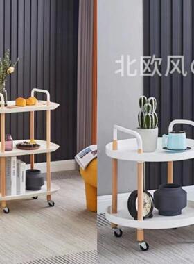 客厅北欧风格可移动婴儿小推车收纳架可放用品多层大量置免打孔