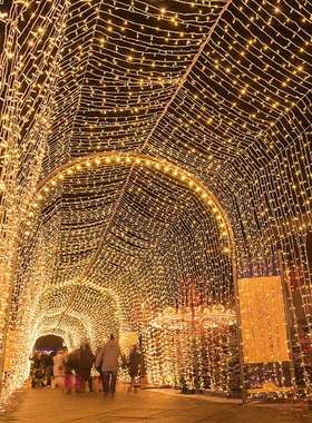 户外IP44防水串灯LED太阳能灯串300L圣诞节日彩灯小灯庭院装饰灯