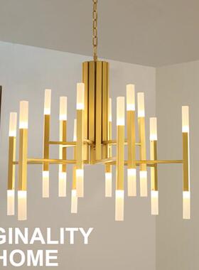 中山工厂直销后现代吊灯金色客厅灯现代广东风格家用广东卧室LED