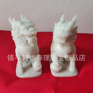 厂家夜光进宝麒麟一对摆件麒麟摆设树脂工艺品