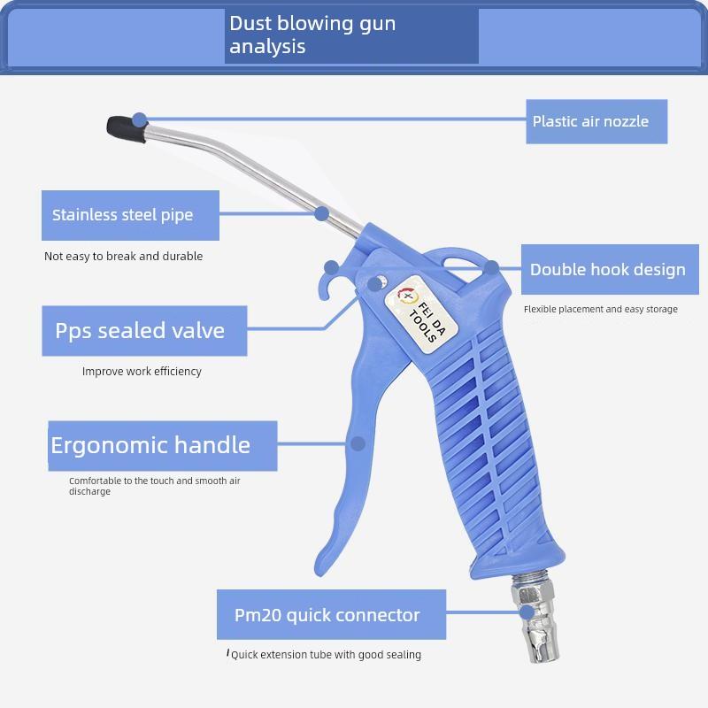 正品飞达高端吹灰枪短枪Fdb54-2长枪Fdb54-3数控机床模具吹灰清洗