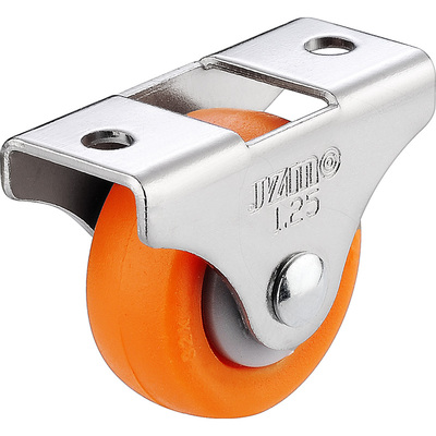 静音轮家具底部滚轮榻榻米抽屉滑轮橡胶定向轮带轴承尼龙脚轮轮子