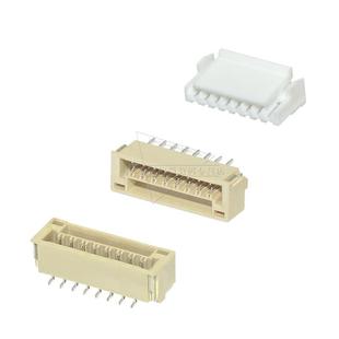 GH1.25带锁扣连接器带扣带锁接插件2 8p卧贴立贴胶壳端子