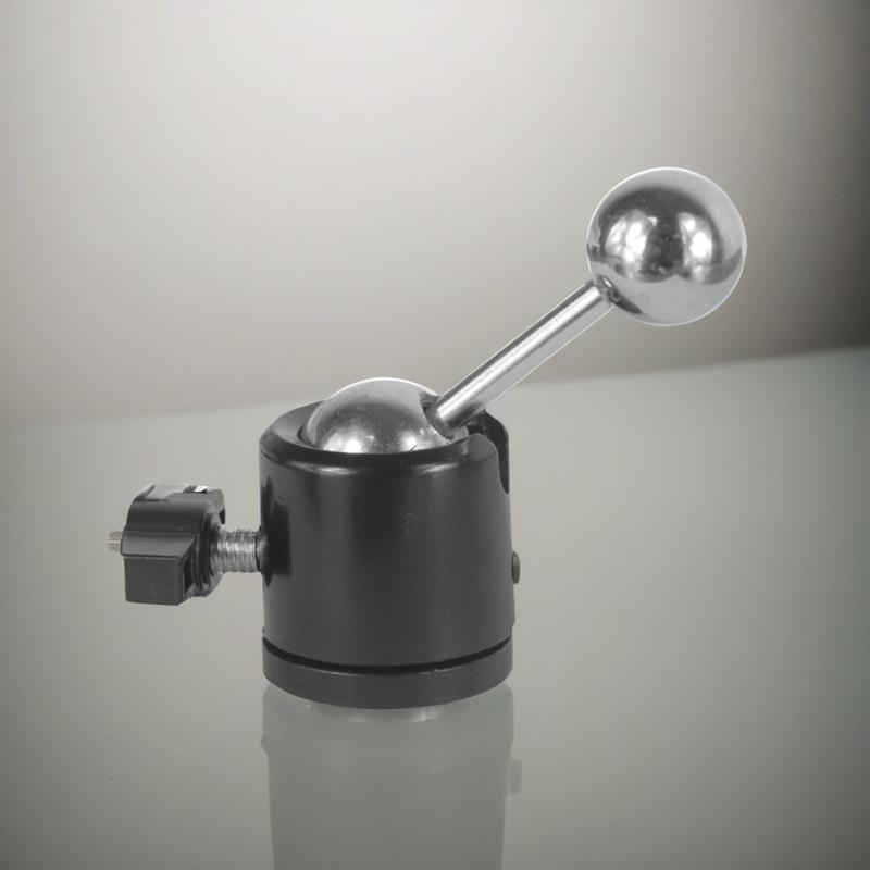 相机手机直播支架17mm球头旋转云台圆孔双球型1/4手机夹横竖俯拍