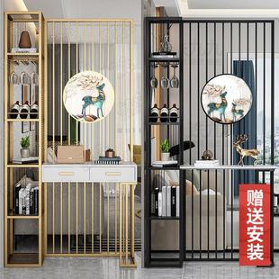 饰 轻奢入户屏风进门隔断遮挡简约家用酒柜客厅玄关桌置物架门厅装